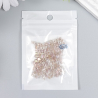 Бисер стекло 6/0 "Кубик. Полупрозрачный. Карамельный" 10 гр