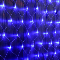 Гирлянда «Сеть» 2 × 3 м, IP44, УМС, прозрачная нить, 384 LED, свечение синее, 220 В Гирлянда «Сеть» 2 × 3 м, IP44, УМС, прозрачная нить, 384 LED, свечение синее, 220 В