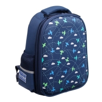 Рюкзак каркасный Bruno Visconti "Игрушки. Самолёты", 36 х 28 х 17 см, пенал в подарок