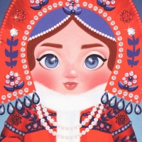 Полотенце Этель "Из России с любовью" 40х73 см, 100% хл, саржа 190 г/м2