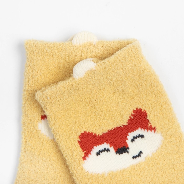 Носки детские махровые со стопперами MINAKU, цвет жёлтый, размер 10-12 см Носки детские махровые со стопперами MINAKU, цвет жёлтый, размер 10-12 см