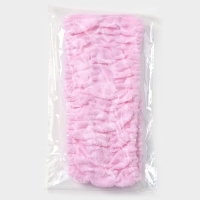 Повязка для умывания Доляна, микрофибра, цвет розовый Повязка для умывания Доляна, микрофибра, цвет розовый