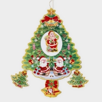 Декоративное украшение (подвеска) "Новогодняя ёлка" 62х36 см Декоративное украшение (подвеска) "Новогодняя ёлка" 62х36 см