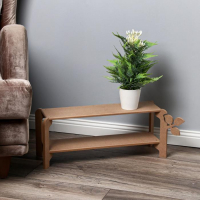 Полка для цветов двухъярусная "Флора" 21х59х23 см, неокрашенная (для декорирования) Полка для цветов двухъярусная "Флора" 21х59х23 см, неокрашенная (для декорирования)