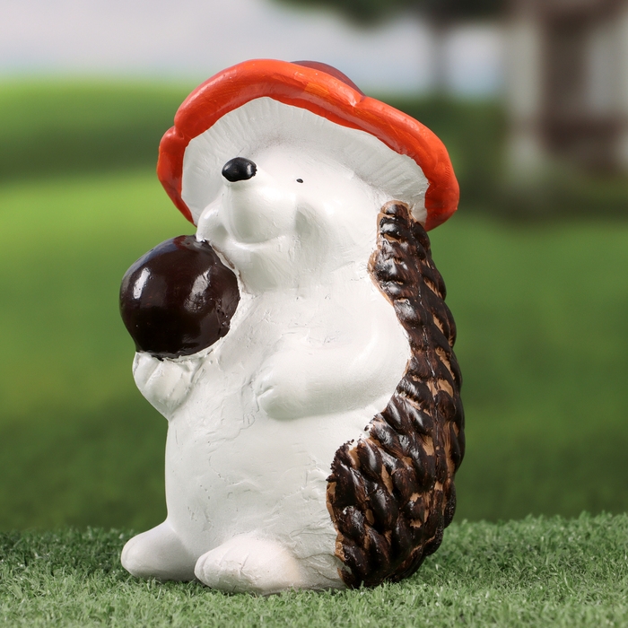 Садовая фигура Садовая фигура "Ежик с яблочком" 10х11х18см