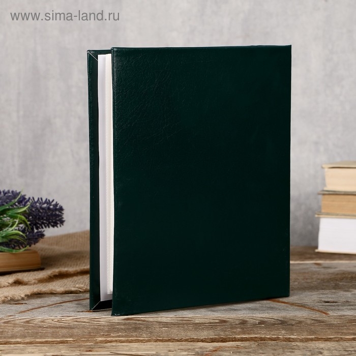 Фотоальбом Fotografia на 100 фото  "Классика" 15x21 см зелёный