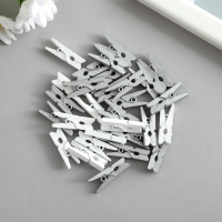 Декор для творчества дерево "Прищепка" МИКС набор 20 шт 2,5х0,7х0,3 см