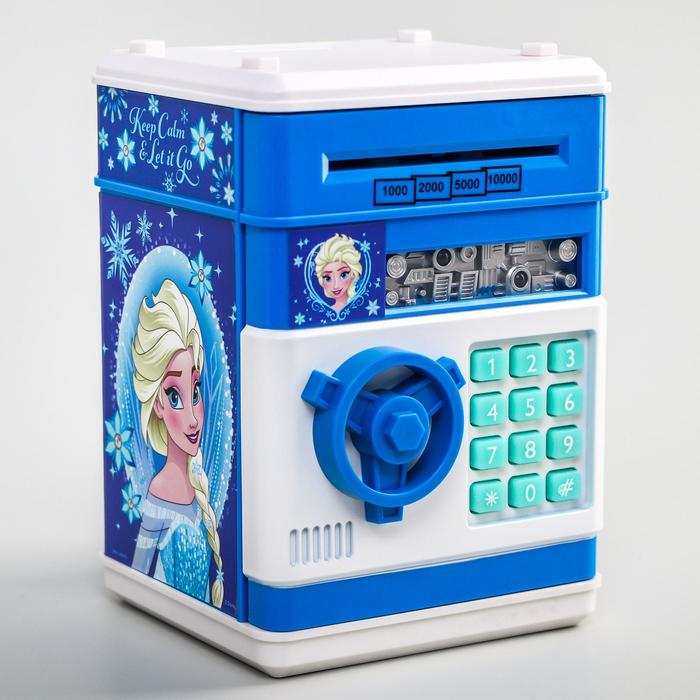 Копилка сейф, 20 см х 14,5 см х 14 см Копилка сейф, 20 см х 14,5 см х 14 см "Эльза", Холодное сердце