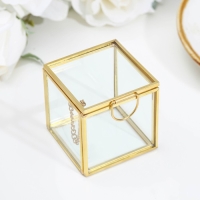 Шкатулка для колец "Куб", 6х6х6 см, стекло Шкатулка для колец "Куб", 6х6х6 см, стекло