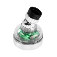 Аэратор ZEIN Z3632-2, поворотный, на шарнире, с зеленым вентилятором, хром/прозрачный Аэратор ZEIN Z3632-2, поворотный, на шарнире, с зеленым вентилятором, хром/прозрачный