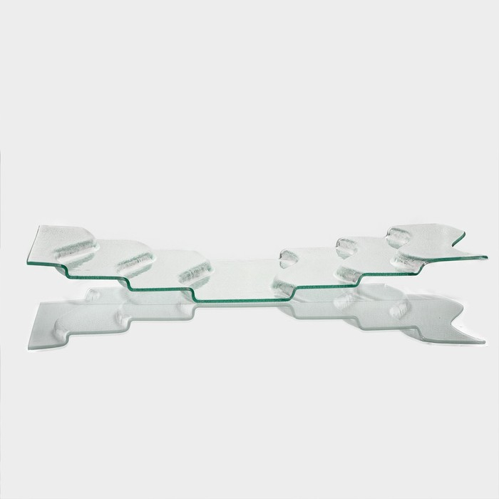 Блюдо стеклянное сервировочное Magistro «Авис», 7 ступеней, 40×76×8 см Блюдо стеклянное сервировочное Magistro «Авис», 7 ступеней, 40×76×8 см