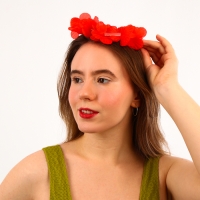 Венок гавайский световой «Алоха», 3 режима подсветки, цвет красный Венок гавайский световой «Алоха», 3 режима подсветки, цвет красный