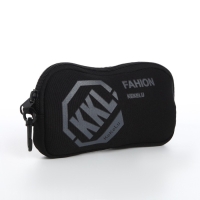 Рюкзак школьный из текстиля на молнии, 3 кармана, сумка, держатель для чемодана, цвет чёрный/белый