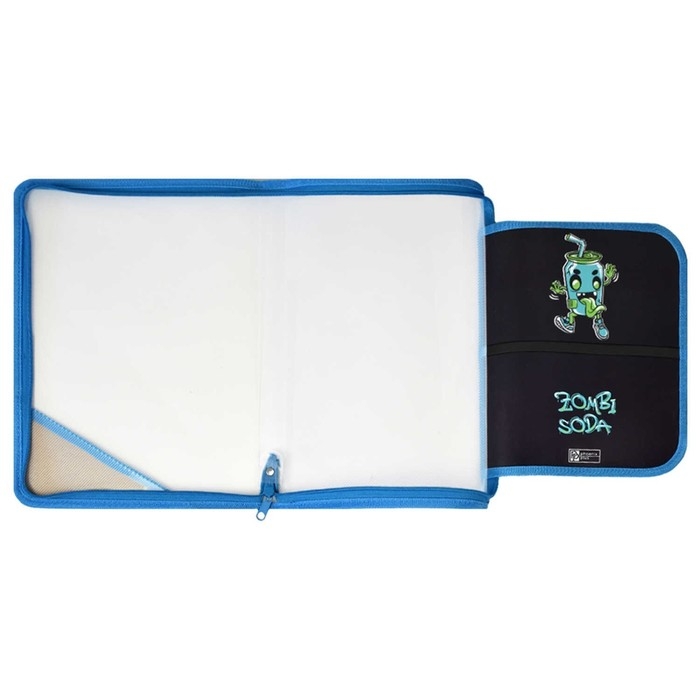 Папка для труда А4, 328 х 228 х 25 мм, молния вокруг, откидная планка, пластиковая, Феникс Папка для труда А4, 328 х 228 х 25 мм, молния вокруг, откидная планка, пластиковая, Феникс "Зомбо банка"