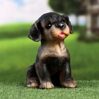 Садовая фигура "Щенок ротвейлера" 13х15х18см Садовая фигура "Щенок ротвейлера" 13х15х18см