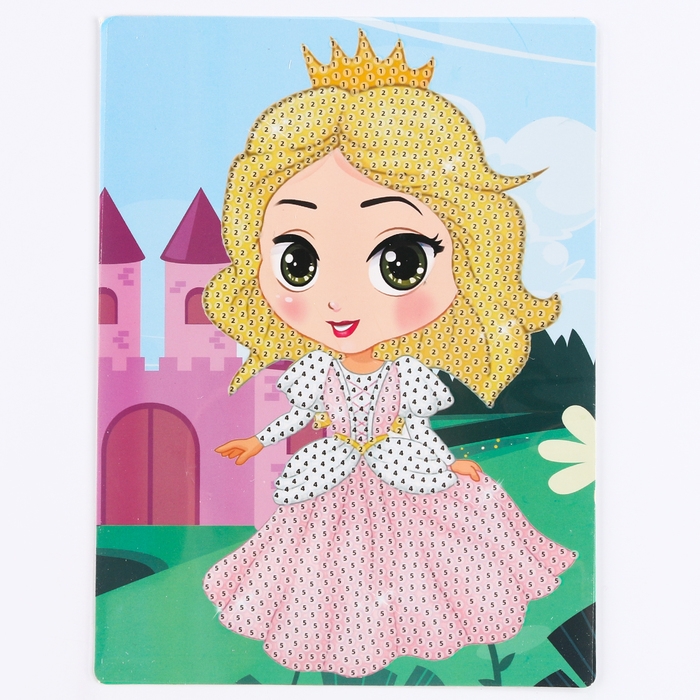 Алмазная вышивка &laquo;Мононоке&raquo;, 13,7 &times; 18,3 см, картон, с частичным заполнением