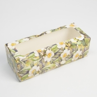 Кондитерская упаковка, коробка для кекса с окном, &laquo;Счастливых моментов&raquo;, 26 х 10 х 8 см