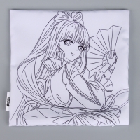 Наволочка под раскраску &laquo;Девушка с веером&raquo;, 30 х 30 см