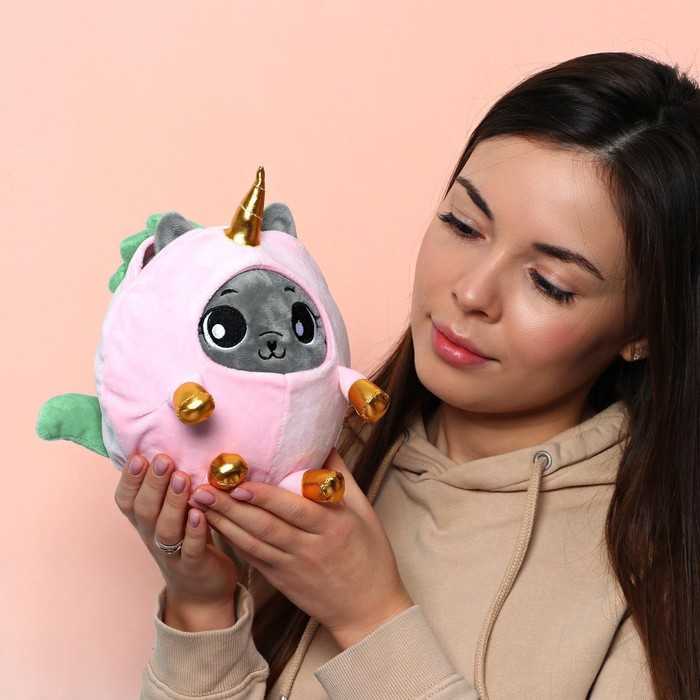 Мягкая игрушка &laquo;Котик в костюме единорожки&raquo;, 20 см