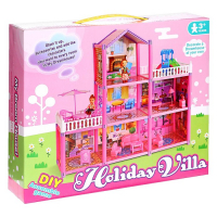 Дом для кукол «Коттедж» с куклами и аксессуарами Дом для кукол «Коттедж» с куклами и аксессуарами