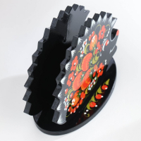 Салфетница &laquo;Ежик&raquo;, 13х10 см, хохлома