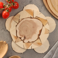 Подставка под горячее "Мейн-кун", D=20, можжевельник Подставка под горячее "Мейн-кун", D=20, можжевельник