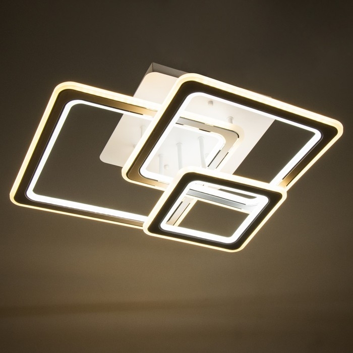 Люстра "Индира"с ПДУ LED 250Вт 3000-6000Вт белый 53,5х53,5х15см BayerLux