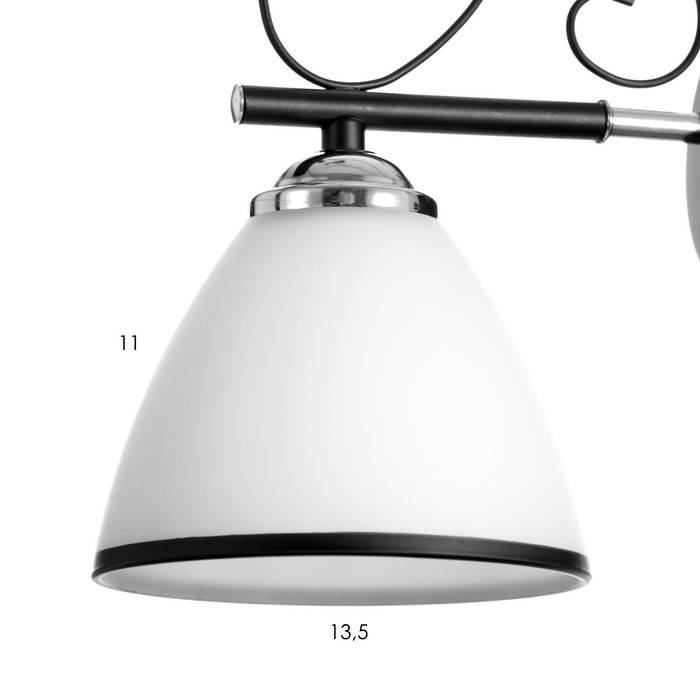 Бра 2730/1 E27 40Вт черно-хромовый Бра 2730/1 E27 40Вт черно-хромовый