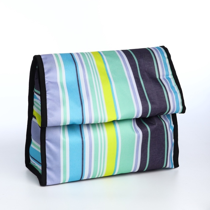 Сумка хозяйственная складная на липучке, 2 колеса, цвет разноцветный