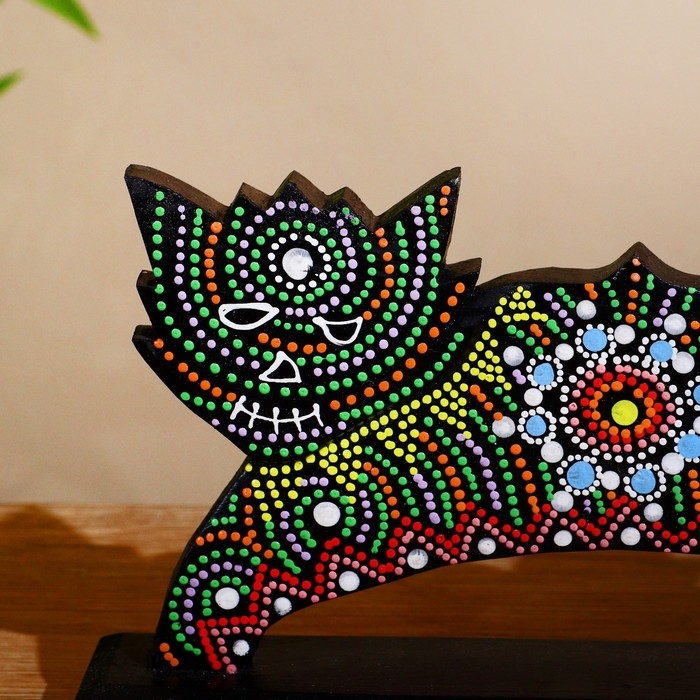 Сувенир "Котяра" на подставке, албезия 30х6х17 см