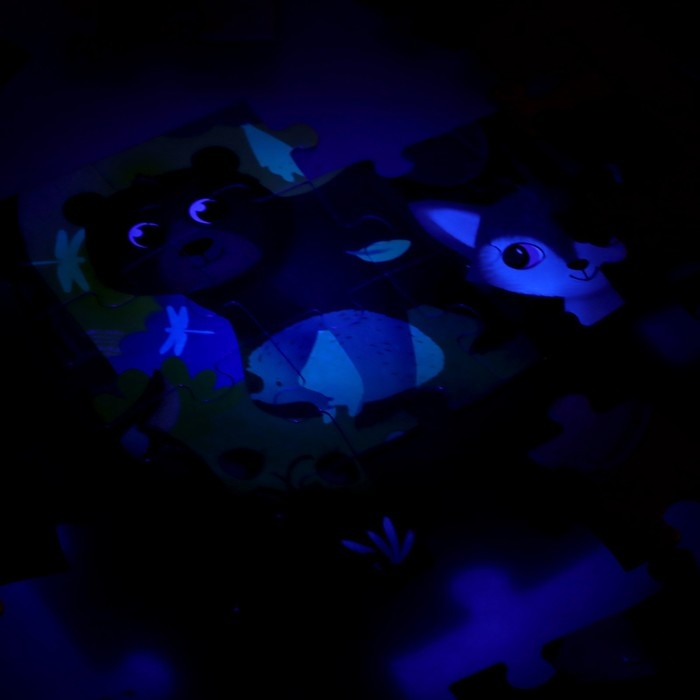 Пазл с фонариком &laquo;На лесной опушке&raquo;, 63 детали