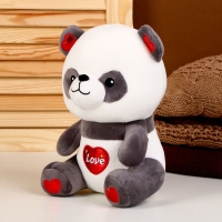 Мягкая игрушка «Панда», размер 22 см, цвет серо-белый Мягкая игрушка «Панда», размер 22 см, цвет серо-белый