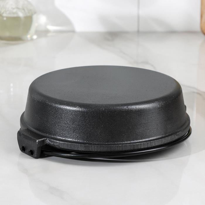 Котелок чугунный, 20×5,5 см, с ручкой Котелок чугунный, 20×5,5 см, с ручкой