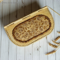 Батонница &laquo;Узор&raquo;, на шарнире, 32&times;18&times;11 см, береста