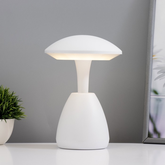 Настольная лампа Настольная лампа "Сопп" LED 3Вт сенсор 3000-6000К USB АКБ 14,5х14,5х21 см RISALUX