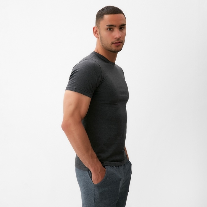 Футболка мужская Collorista цвет графит р-р 46-48 Футболка мужская Collorista цвет графит р-р 46-48