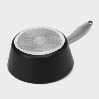 Ковш из нержавеющей стали Magistro &laquo;Rock Stone&raquo;, 1,5 л, d=18 см, h=8 см, с крышкой, антипригарное покрытие, индукция