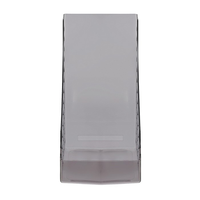 Лоток для бумаг вертикальный Стамм XXL, ширина 16 см, прочный, тонированный серый