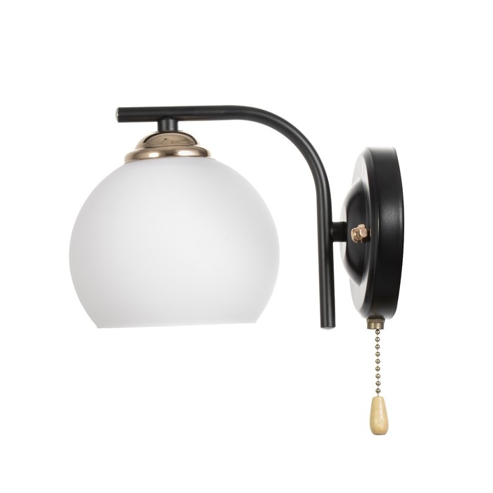 Бра 2198/1 E27 40Вт черно-золотой 22х13х16 см