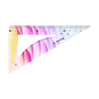 Набор геометрический гибкий силиконовый (линейка 20см+угольник+транспортир) Градиент Набор геометрический гибкий силиконовый (линейка 20см+угольник+транспортир) Градиент
