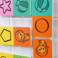 Домино EVA для игры в ванне &laquo;Учим цвета и формы&raquo;, 20 деталей