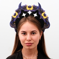 Кокошник карнавальный «Тёмный», фетр Кокошник карнавальный «Тёмный», фетр