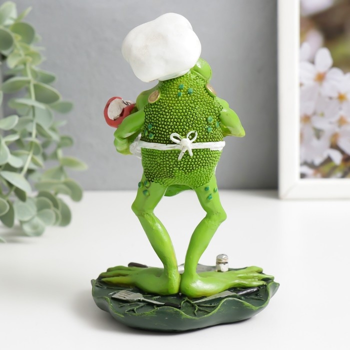 Сувенир полистоун Сувенир полистоун "Лягуха - повар/полицейский" МИКС 14,5х9,5х8 см