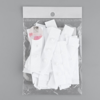 Застёжка для боди, d = 8 мм, 1,8 × 7 см, 20 шт, цвет белый Застёжка для боди, d = 8 мм, 1,8 × 7 см, 20 шт, цвет белый