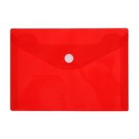 Набор из 5 штук, папка-конверт на кнопке, А6, 180 мкм, рифлёная, флуоресцентная, 5 цветов