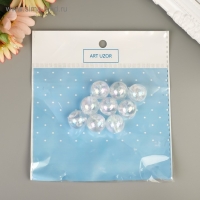 Бусины для творчества пластик "Перламутр прозрачный" набор 20 гр 1,6х1,6 см Бусины для творчества пластик "Перламутр прозрачный" набор 20 гр 1,6х1,6 см