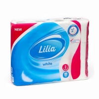 Туалетная бумага "Лилия", 2 слоя, 12 рулонов Туалетная бумага "Лилия", 2 слоя, 12 рулонов