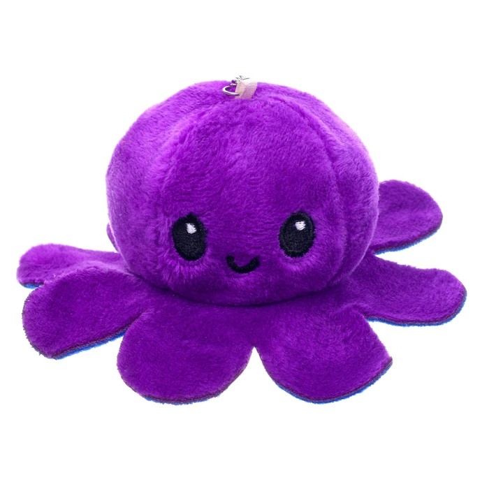 Мягкая игрушка-трансформер &laquo;Осьминог-перевёртыш&raquo;, 12 см, на брелоке, цвета МИКС