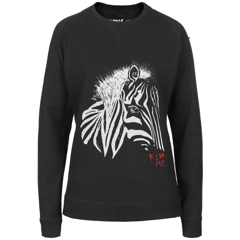 Толстовка женская &laquo;Арт-рокстар. Kiss Me&raquo;, черная, размер S