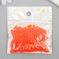 Бисер стекло 6/0 "Матовый полупрозрачный. Шафран" 30 гр Бисер стекло 6/0 "Матовый полупрозрачный. Шафран" 30 гр